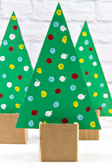 cardboard christmas tree craft