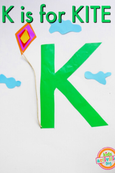 kite craft preschool letter k