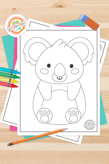 Koala Coloring Pages Feature Image