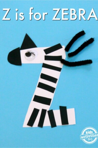 Letter Z preschool craft - Kids Activities Blog