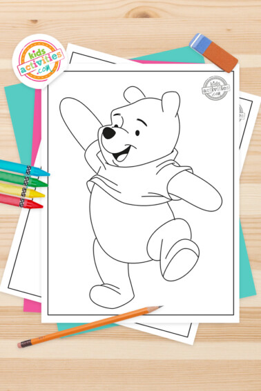 Winnie the Pooh Coloring Pages Feature Image