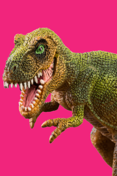 dinosaur on pink background - Kids Activities Blog