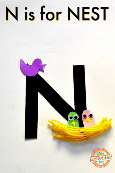 preschool letter n craft